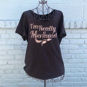 Torrid 3x I’m Really A Mermaid tee